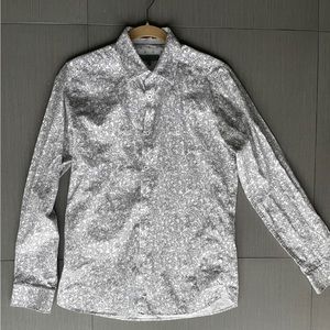 Ted Baker Button Down - black and white floral size 3